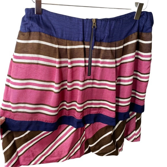 Anthropologie Maeve Tiered Striped Ruffle Skirt 10 - Picture 4 of 7